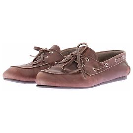 Mocassins Miu Miu en cuir marron taille 41 Marron