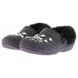 Mule nere con strass Crocs x Simone Rocha Nero