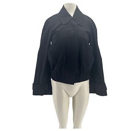Chaqueta corta negra de algodón Cos Negro