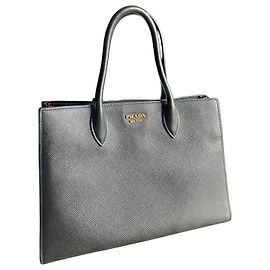 Sac cabas en cuir Saffiano Prada Noir