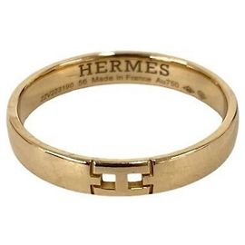 Hermès Anel Ever Hercules HERMES em ouro rosa 18K Dourado
