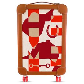 Mala de cabine Hermès RMS Cabin Suitcase em couro H Plume e Taurillon Regate marrom Marrom