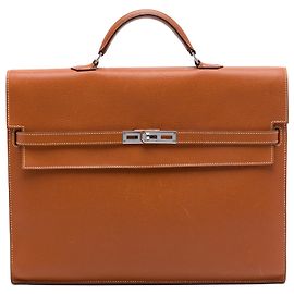Hermès Kelly Depeches 38 em Epsom marrom Marrom