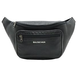 Borsa a tracolla Explorer in pelle nera Balenciaga Nero