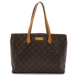 Sac cabas Louis Vuitton Monogram Wilshire MM Marron