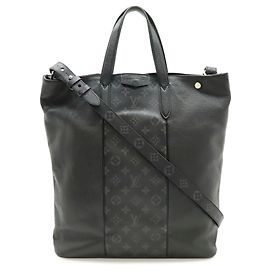 Louis Vuitton Monogram Eclipse City Tote Bag Black