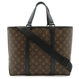 Louis Vuitton Monogram Macassar Weekend Tote PM Bag Monogram