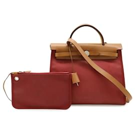 Hermès Herbag Zip PM Handtasche Rot