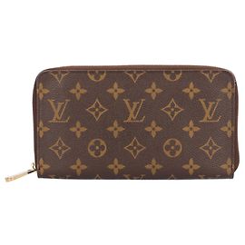 Cartera larga Louis Vuitton Monogram Castaño