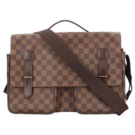 Louis Vuitton Broadway Damier Shoulder Bag Brown