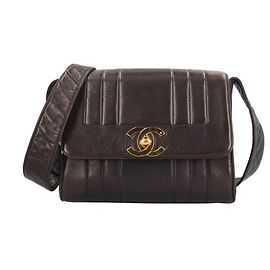 Borsa a tracolla Chanel Mademoiselle in pelle nera Nero