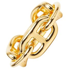 Anel para lenço Chaine d'Ancre Legato da Hermès em Ouro Dourado