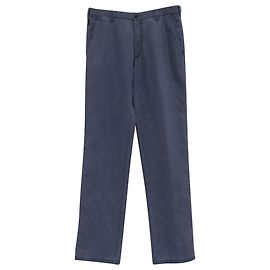 Giorgio Armani Armani Collezioni gerade Hose aus blauer Baumwolle Blau