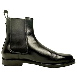 Botas Chelsea com tachas Valentino Garavani em couro preto Preto