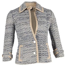 Jaqueta de tweed metálico Dolce & Gabbana em algodão multicolorido Multicor