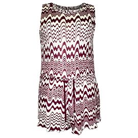 Missoni Patterned Sleeveless Romper in Pink Viscose Pink
