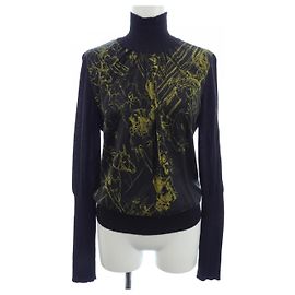 Hermès Top de seda e cashmere Hermes Preto