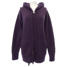 Sweat à capuche en cachemire Chanel Violet