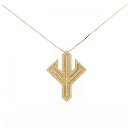 Autre Marque Collier en diamant Au750 Doré