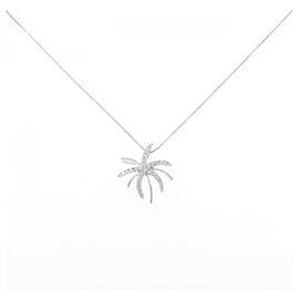 Autre Marque Colar de ouro branco Au750 e diamantes Prata