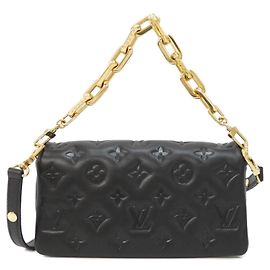 Louis Vuitton Pochette Coussin Shoulder Bag Black