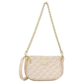 Bolso de hombro Louis Vuitton Monogram Empreinte (Summer Stardust) Multi Pochette Accessoires Rosa