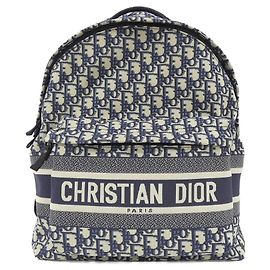 Christian Dior DIOR OBLIQUE Reiserucksack Blau