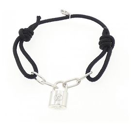 Pulseira charm Louis Vuitton Lockit Virgil Abloh Black Outro