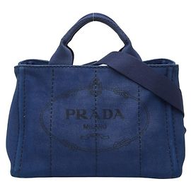 Prada Canapa Mini Handtasche Blau