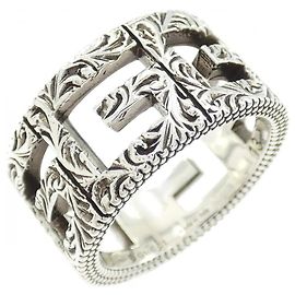 Gucci Square G Band Ring Silber