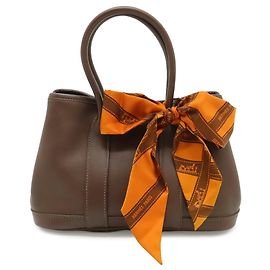 Hermès Bolsa Hermes Garden Twilly TTPM Marrom Laranja