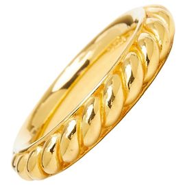 Hermès Anel para lenço motivo corda Hermes Dourado