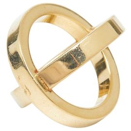 Hermès Anel para lenço Hermes Cosmos Dourado