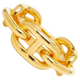 Hermès Anel para lenço Chaine d'Ancre Hermes Dourado