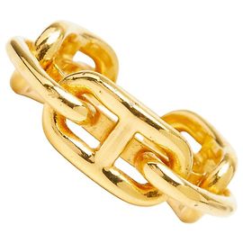 Hermès Anel para lenço Hermes Chaine d'Ancre Dourado