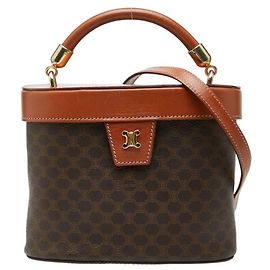 Céline Borsa a tracolla vanity Celine Macadam marrone Marrone