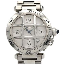 Reloj automático Cartier Pasha Grid Convex W31059H3 en acero inoxidable Otro