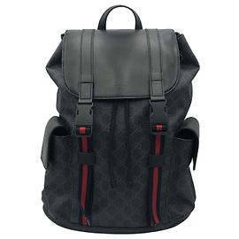 Gucci GG Supreme Rucksack Schwarz Monogramm