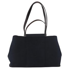 Hermès Hermes Cabas Elan Toile e Pelle 39 Nero