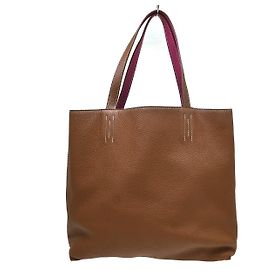 Hermès Tote Hermes Double Sens Clemence 36 Marrom