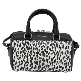Saint Laurent Classic Baby Duffle em couro estampado Preto