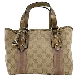 Bolsa Gucci Sherry Line em bege Bege