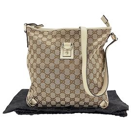 Borsa a Spalla Gucci Abbey Beige Beige