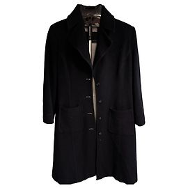 Autre Marque Valentino Roma Tailored Wool Coat Black