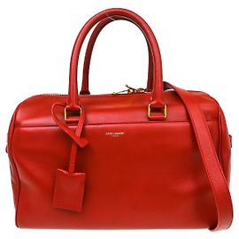 Saint Laurent Classic Duffle Leather 30 Rouge