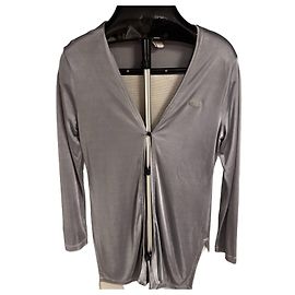 Fendi Grauer V-Ausschnitt Cardigan Grau