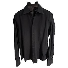Autre Marque Valentino Roma Camicia Slim Fit in Cotone Nero Nero