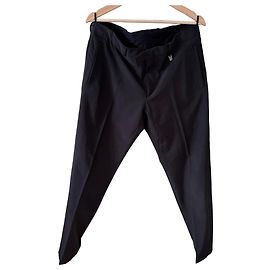 Prada Men's Black Wool Blend Trousers Black