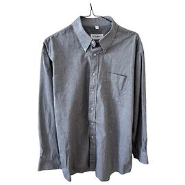 Yves Saint Laurent Pour Homme Camisa de algodón gris Gris
