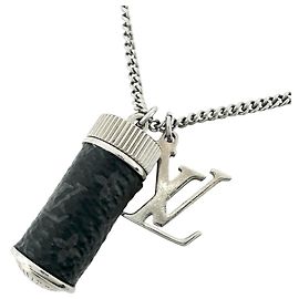 Collana Louis Vuitton Charms Monogram Eclipse Argento